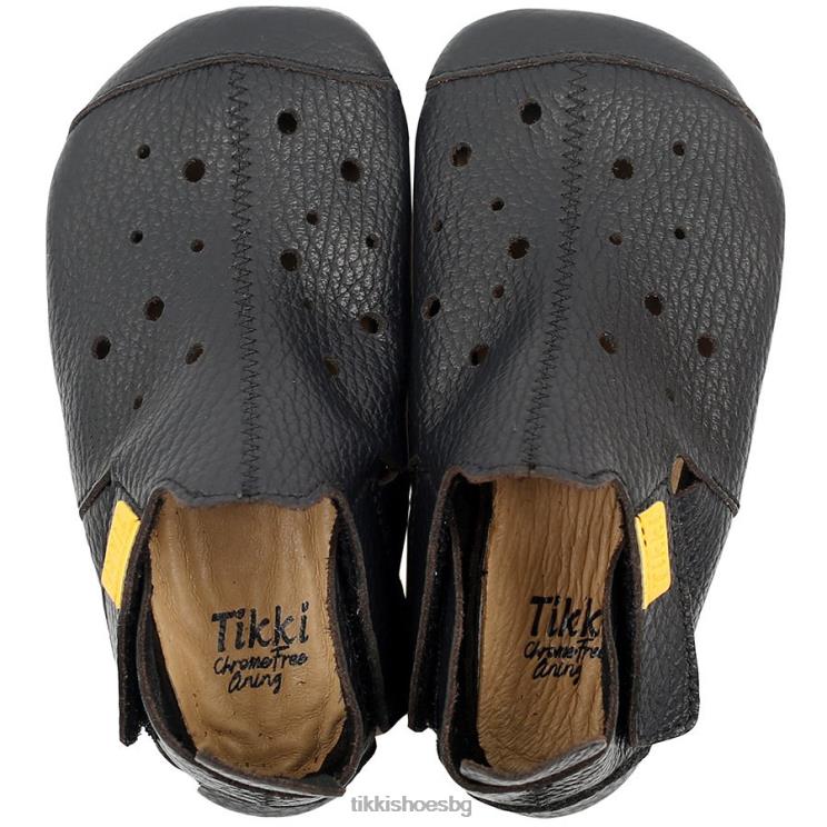 ziggy_v1_d0bad0bed0b6d0b0_d0b4d0b5d186d0b0_d187d0b5d180d0b5d0bd_tikki_d0bed0b1d183d0b2d0bad0b8_b2b2p54.jpg ziggy v1 кожа деца черен Tikki обувки B2B2P54 - Image 1