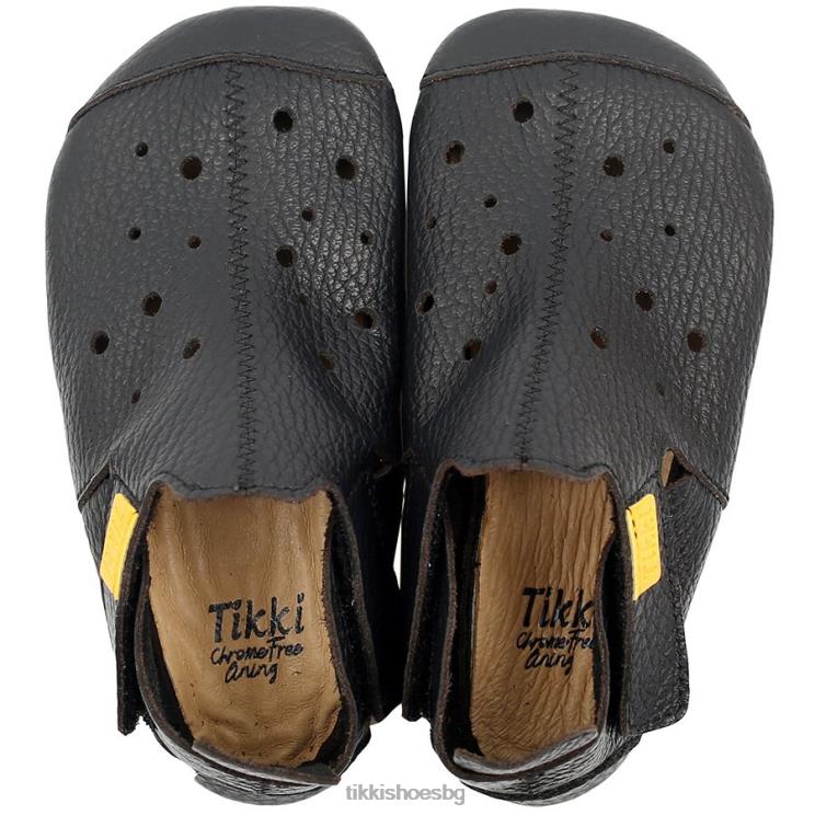 ziggy_v2_d0bad0bed0b6d0b0_d0b4d0b5d186d0b0_d187d0b5d180d0b5d0bd_tikki_d0bed0b1d183d0b2d0bad0b8_b2b2p36.jpg ziggy v2 кожа деца черен Tikki обувки B2B2P36 - Image 1